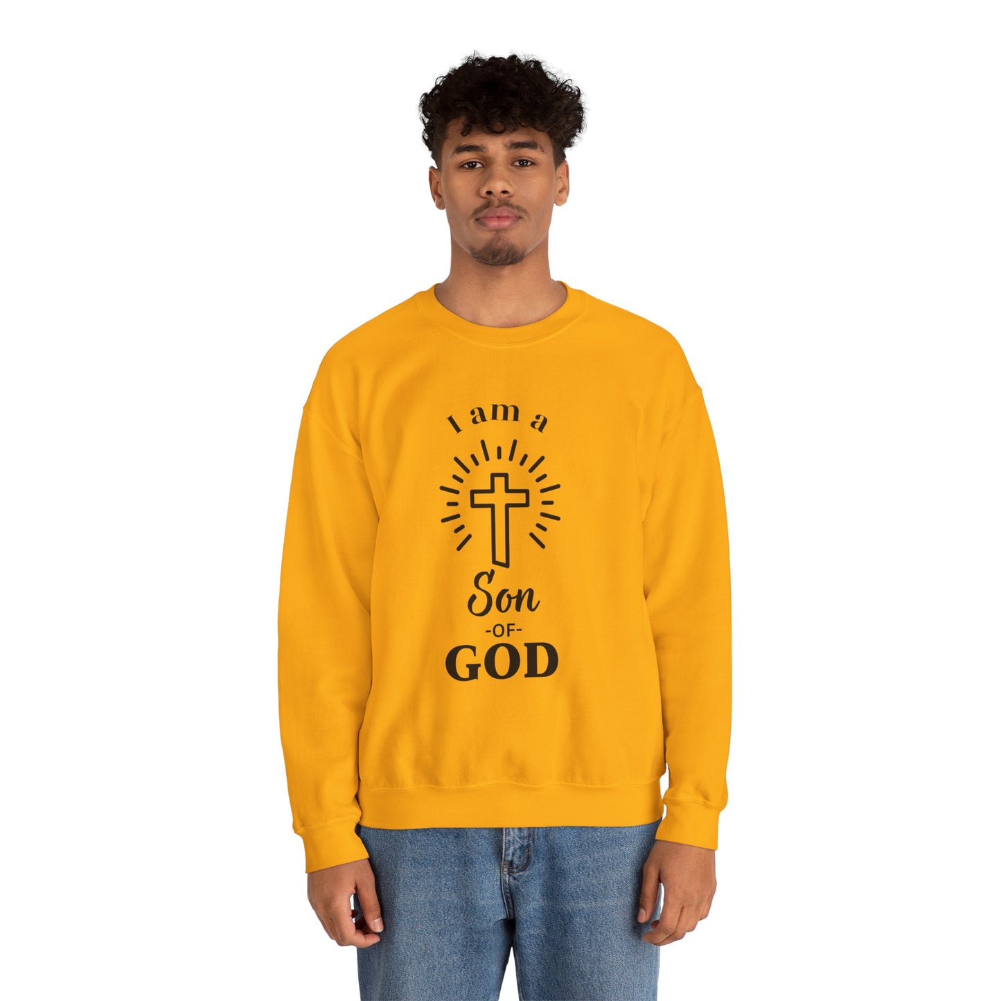Unisex Christian Crewneck Sweatshirt - "I am a Son of God"