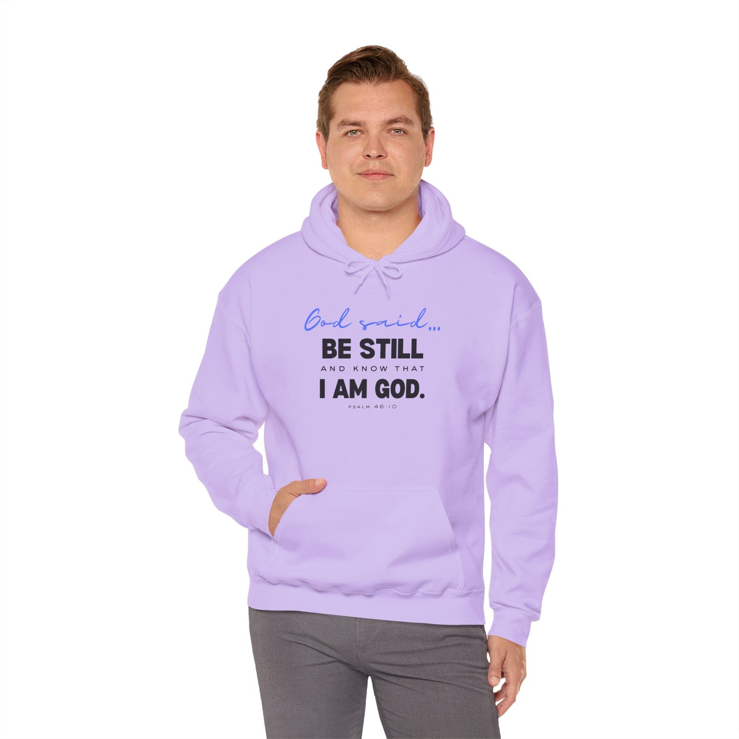 Be Still and Know Hoodie | Christian Hooded Sweatshirt | Faith-Based Unisex Hoodie | Trust God Sweatshirt | Warm Religious Apparel - Winter