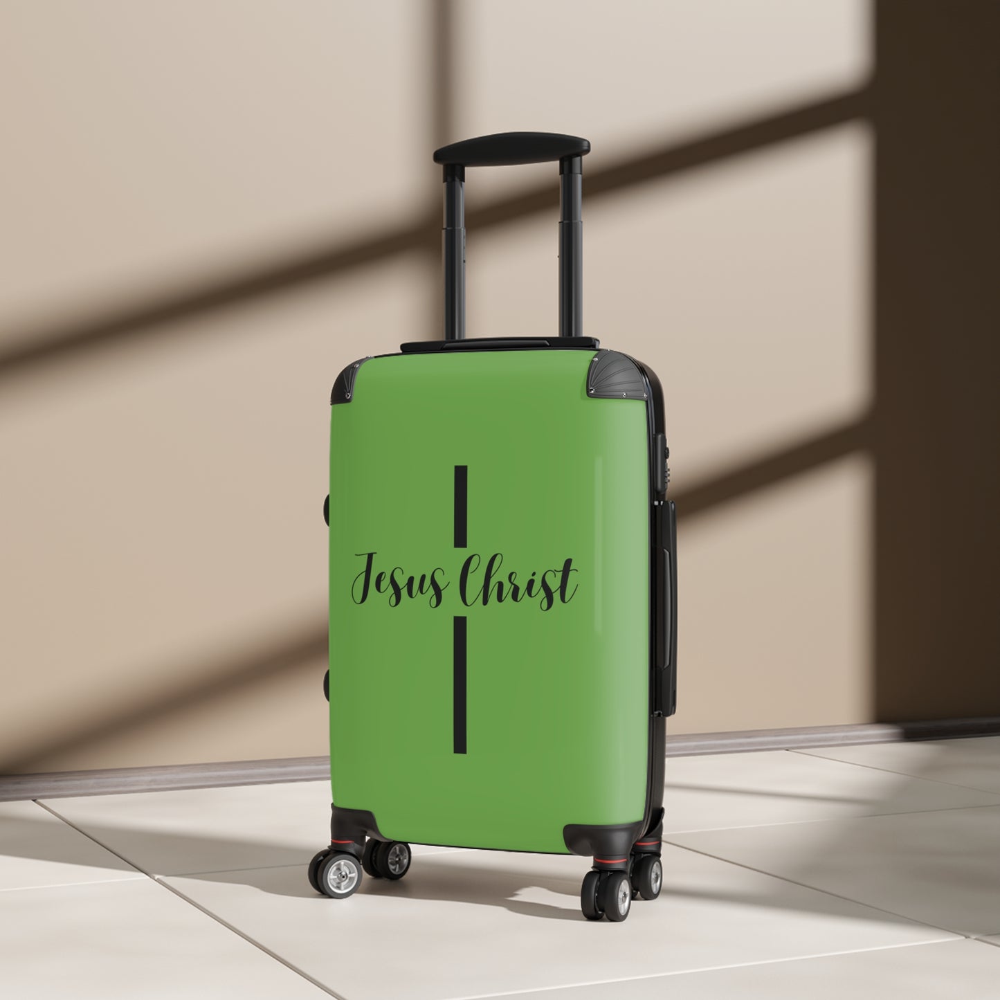 Jesus Christ Cross Suitcase | Durable Travel Gear | Faith-Inspired Design | Stylish & Secure Luggage