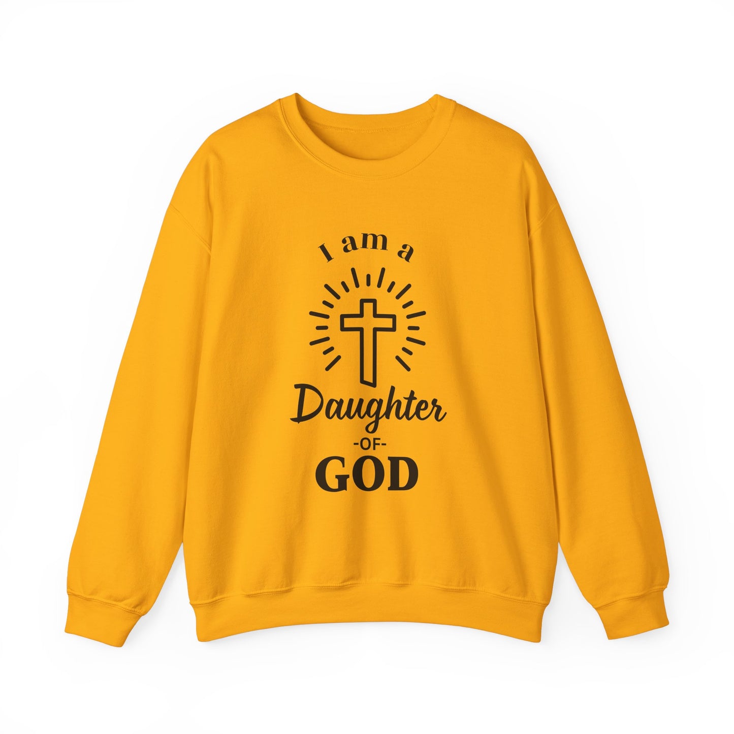 Daughter of God Crewneck Sweatshirt - Faith-Inspired Unisex Heavy Blend