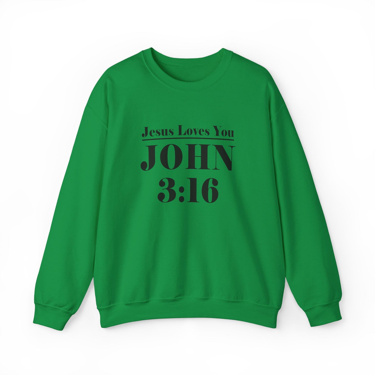 John 3:16 Unisex Heavy Blend Crewneck Sweatshirt - Scripture-inspired Christian Apparel