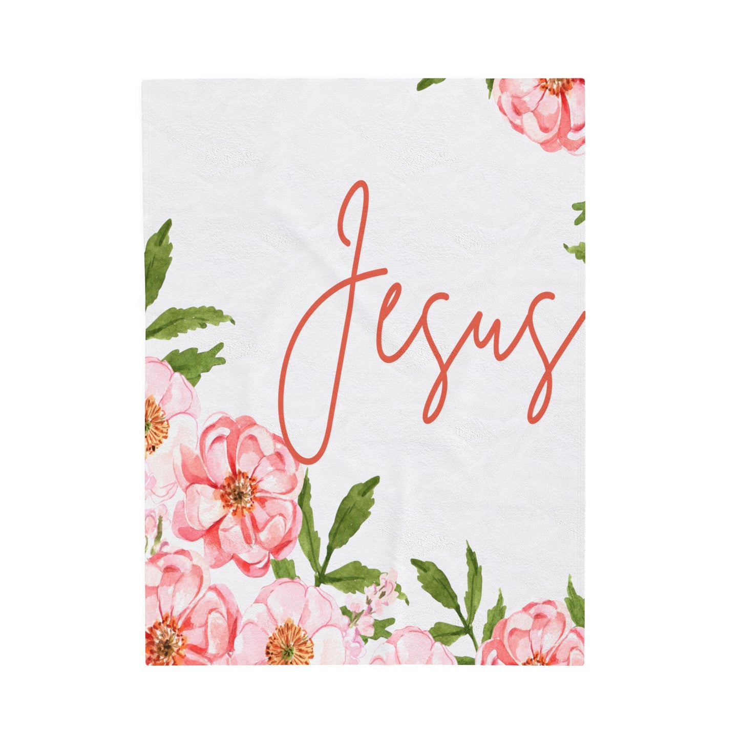 Jesus Signature Velveteen Plush Blanket