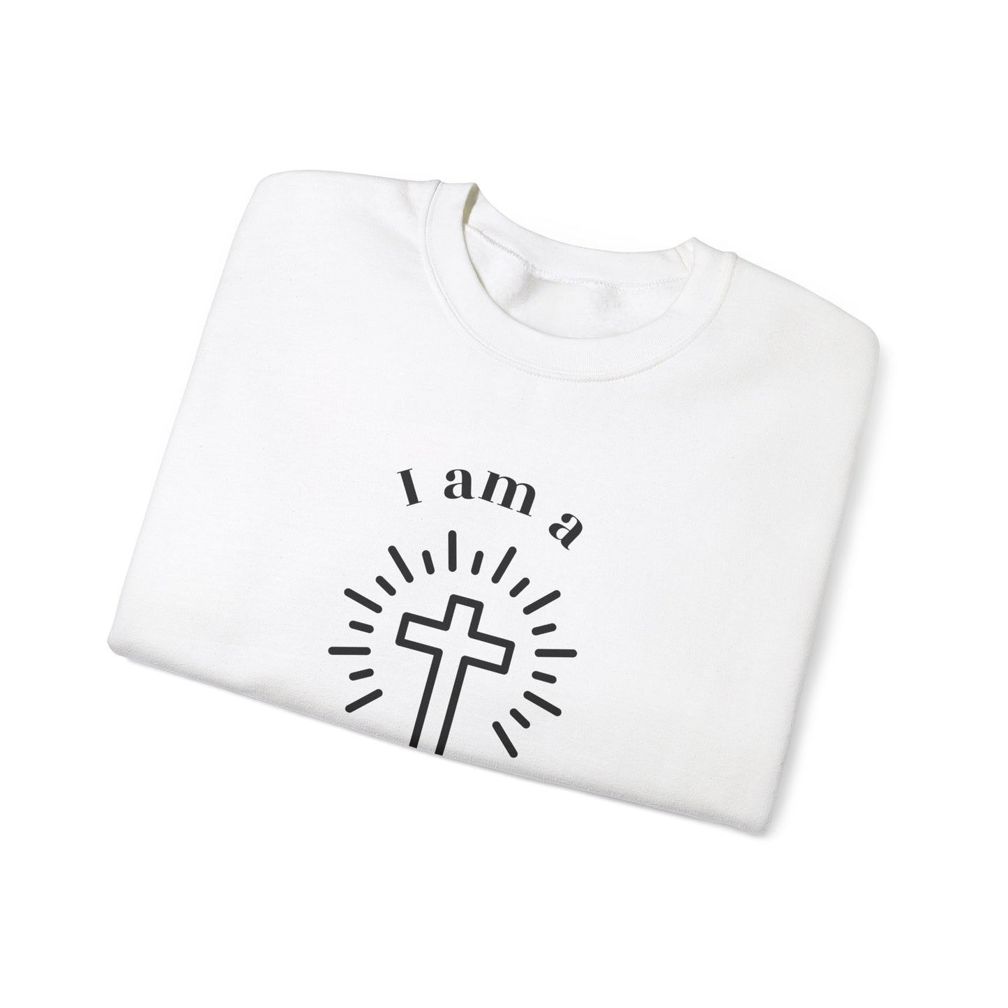 Daughter of God Crewneck Sweatshirt - Faith-Inspired Unisex Heavy Blend