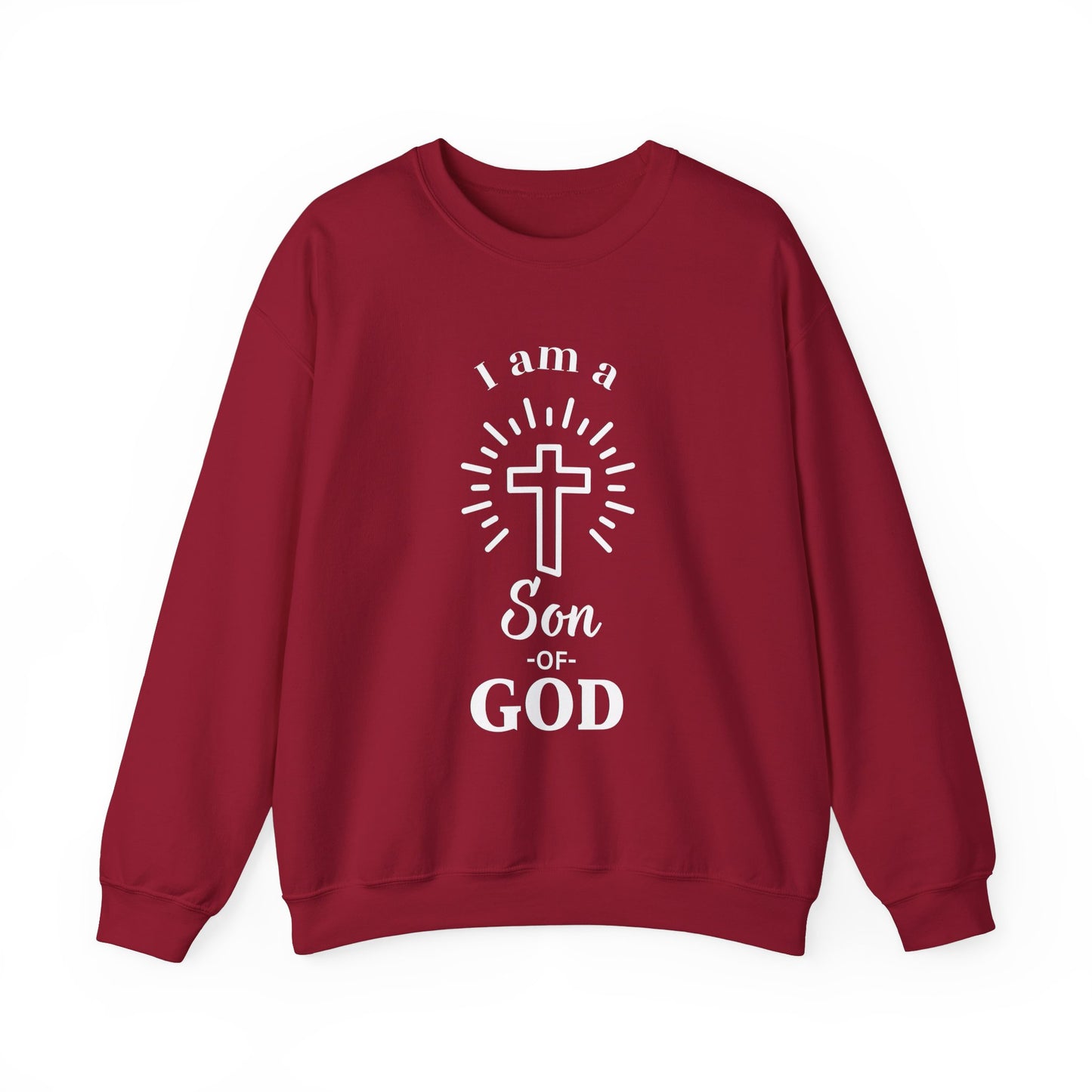 Unisex Christian Crewneck Sweatshirt - "I am a Son of God"