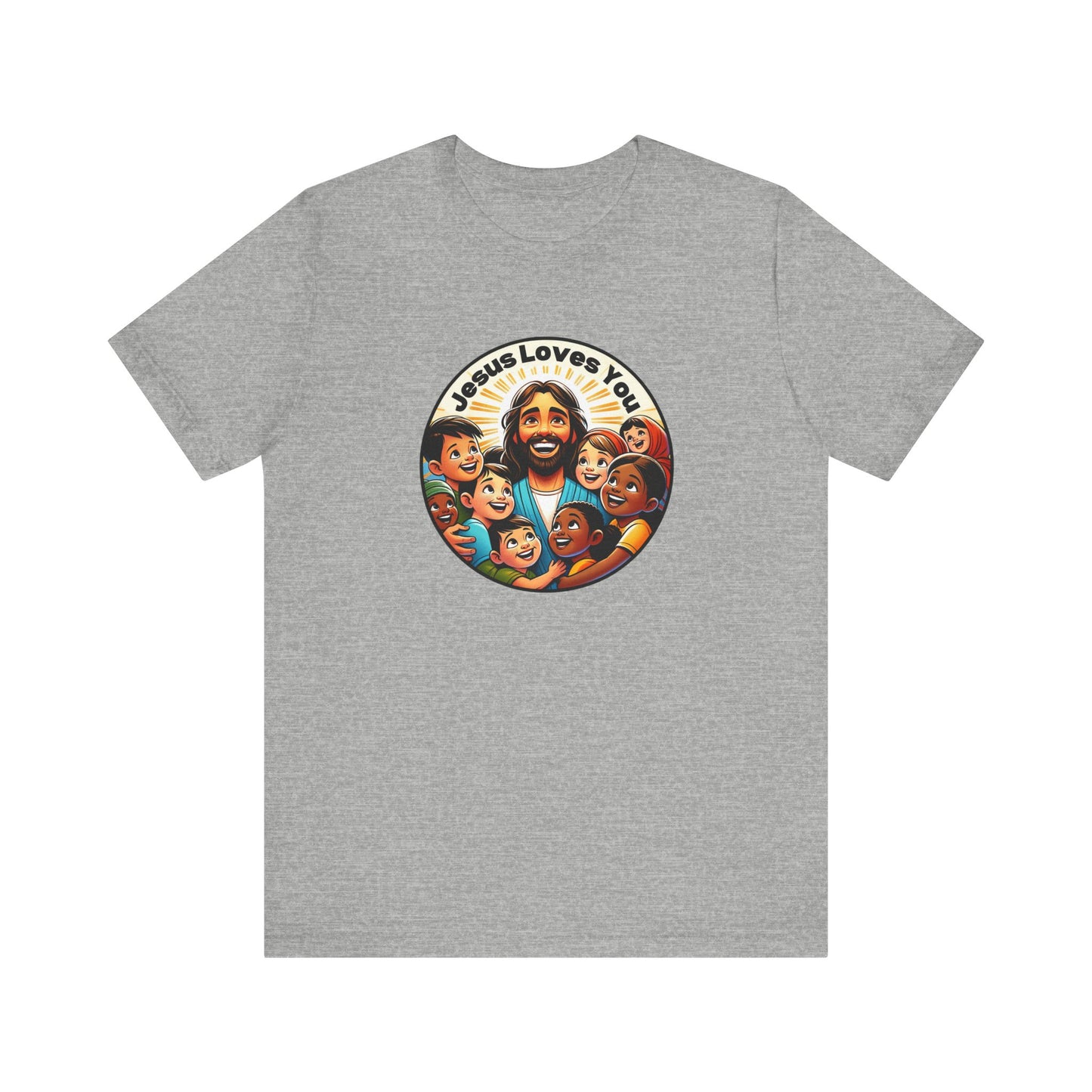 Men's Colorful 'Jesus Loves You' T-Shirt - Christian Apparel