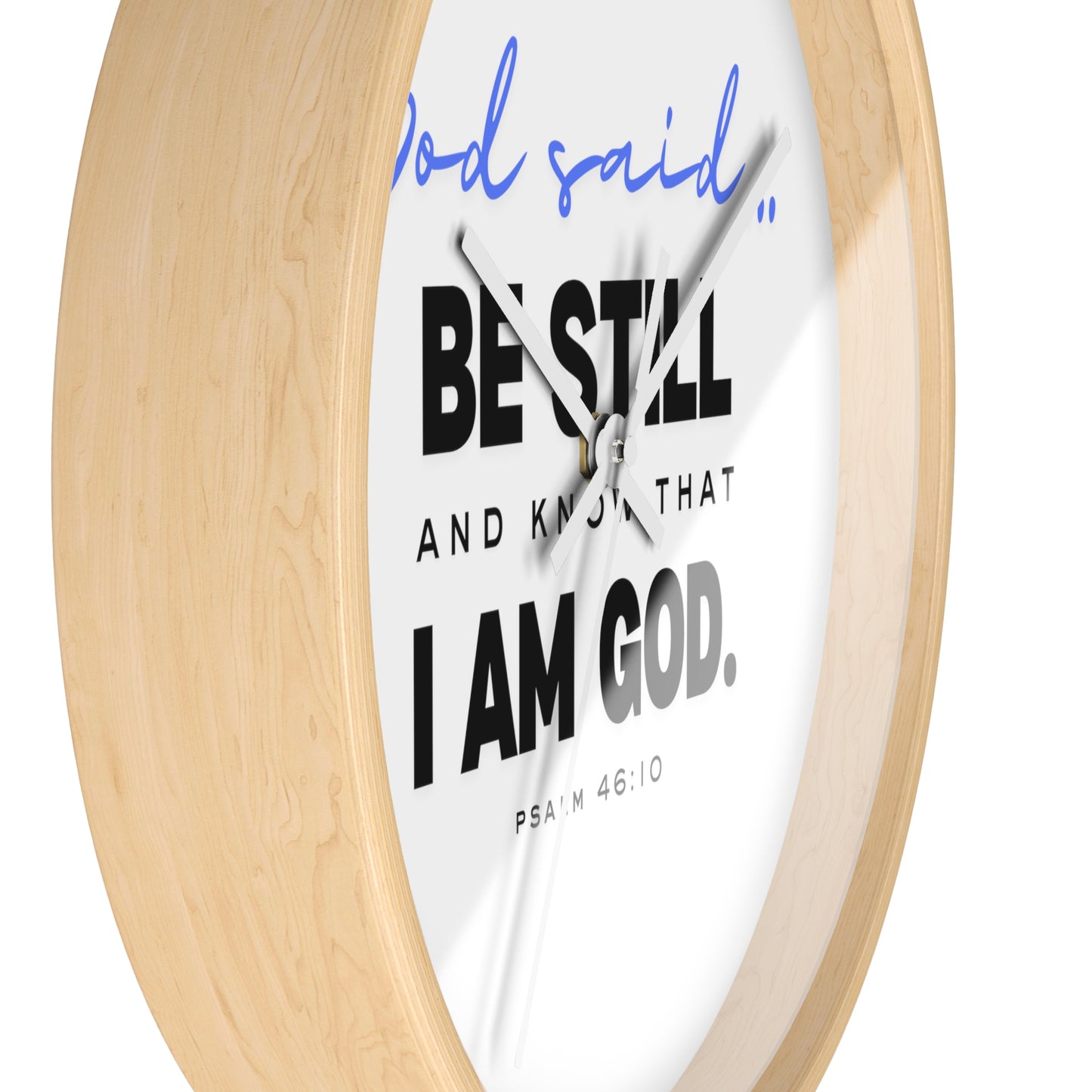 Be Still and Know Wall Clock | Christian Wall Clock for Home | Bible Verse Clock | Inspirational Religious Gift
