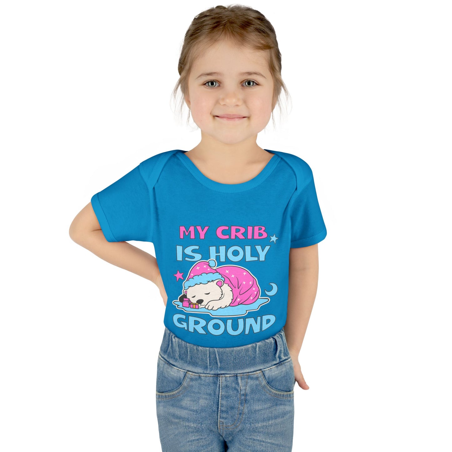 My Crib Is Holy Ground Baby Bodysuit - Cute Infant Apparel for Newborns