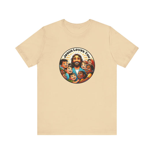 Men's Colorful 'Jesus Loves You' T-Shirt - Christian Apparel