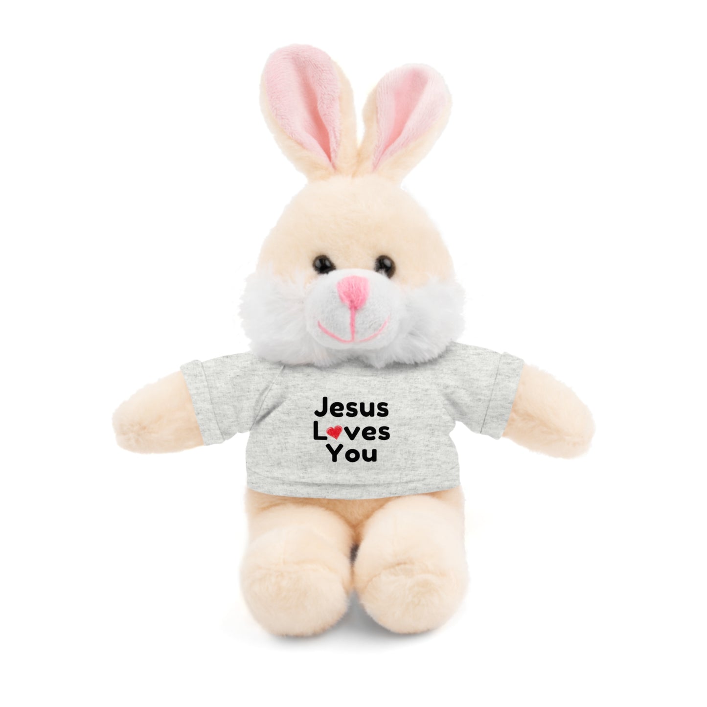 Jesus Loves You Plush Toy with Tee - Faith-inspired Stuffed Animal Gift