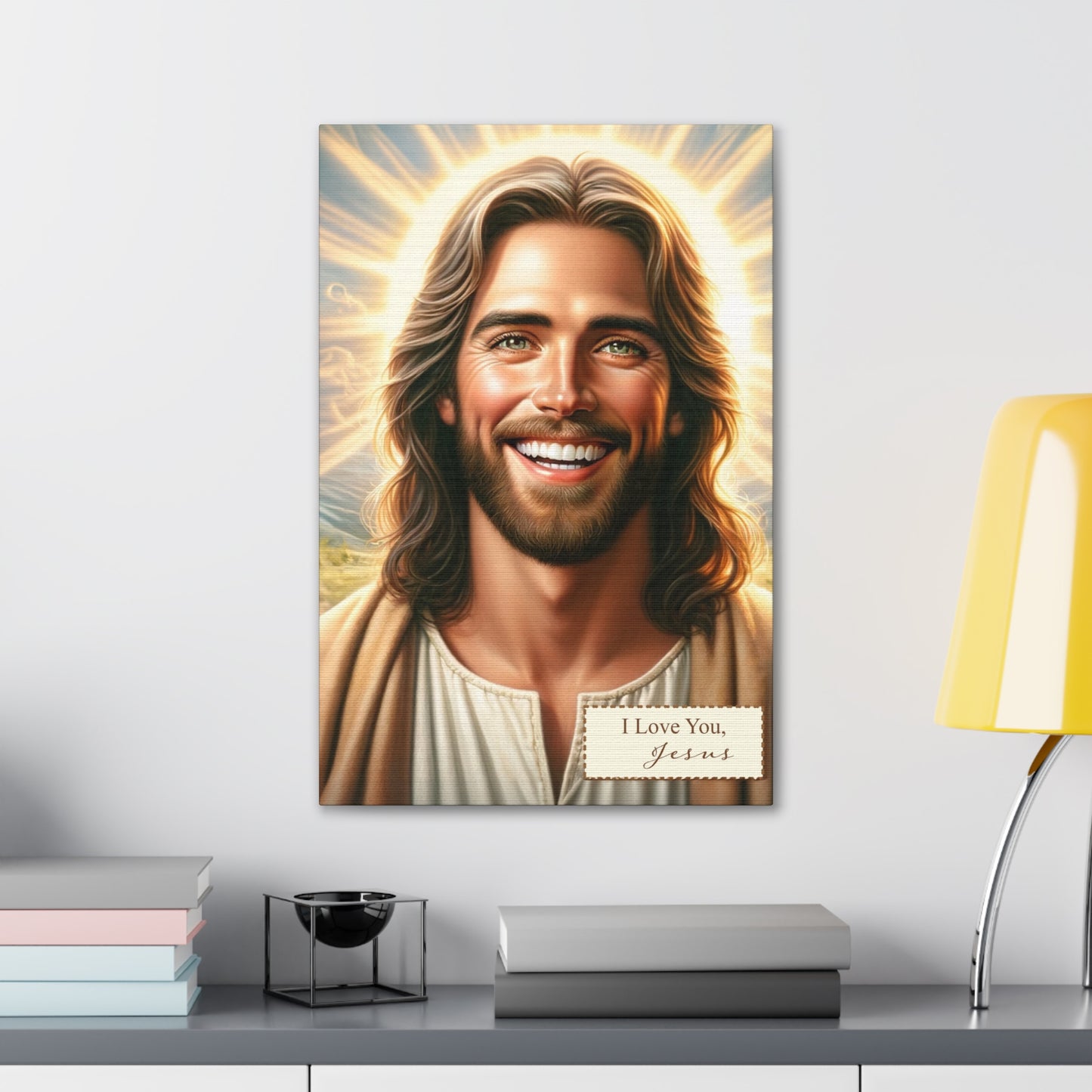 Sacred Love: Beautiful 'Jesus Loves You' Canvas Gallery Wraps