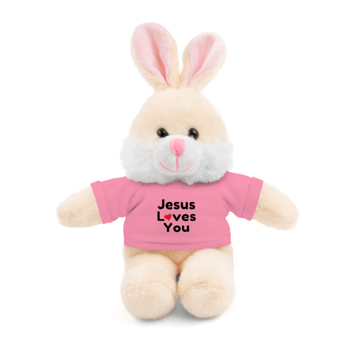 Jesus Loves You Plush Toy with Tee - Faith-inspired Stuffed Animal Gift