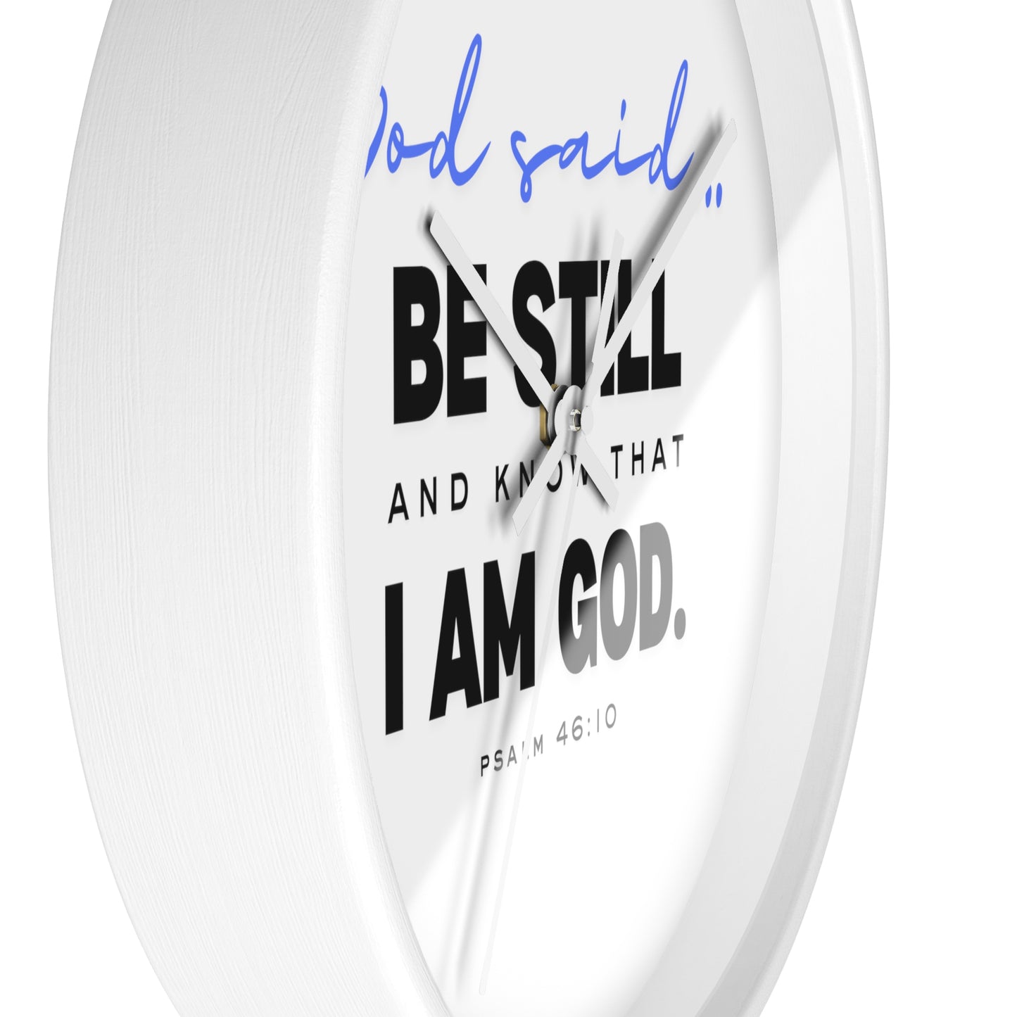 Be Still and Know Wall Clock | Christian Wall Clock for Home | Bible Verse Clock | Inspirational Religious Gift