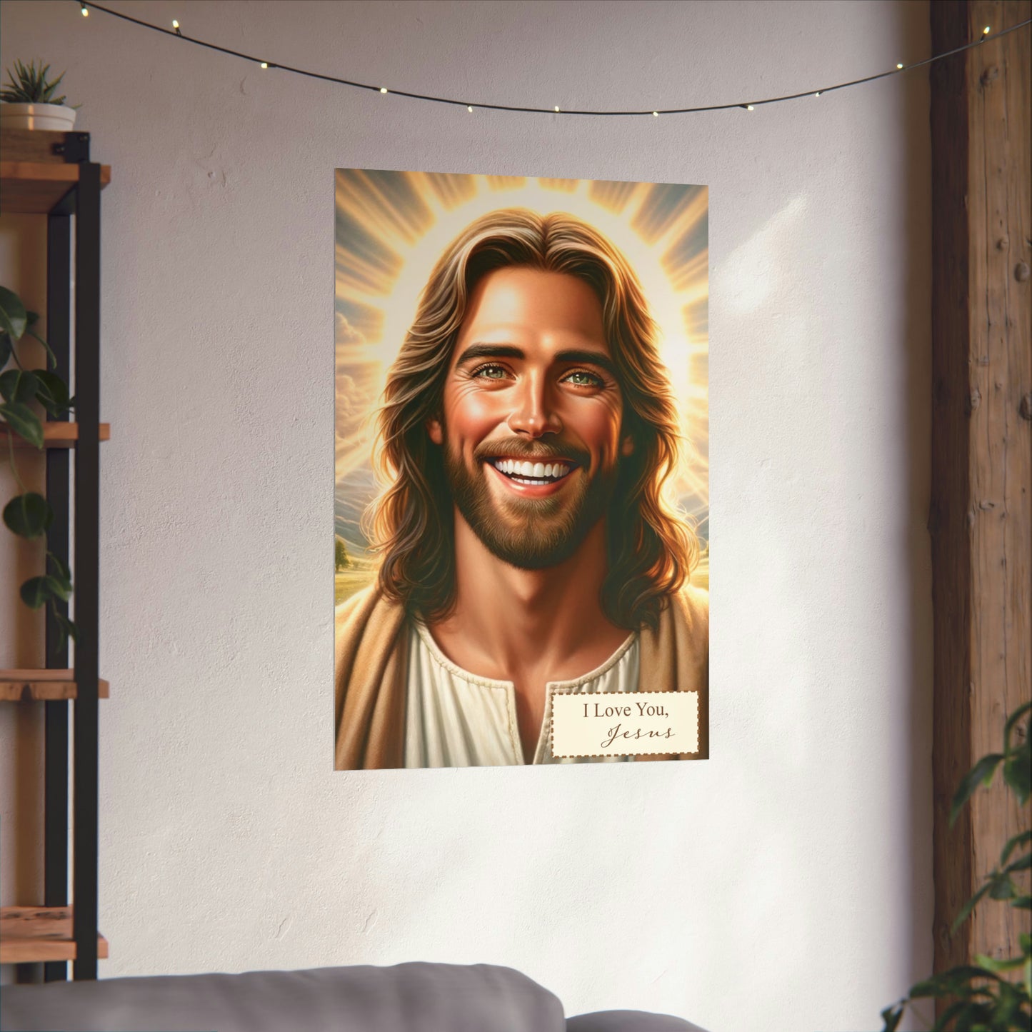 Religious Wall Art: 'Jesus Loves You' Matte Poster – Inspirational Christian Decor