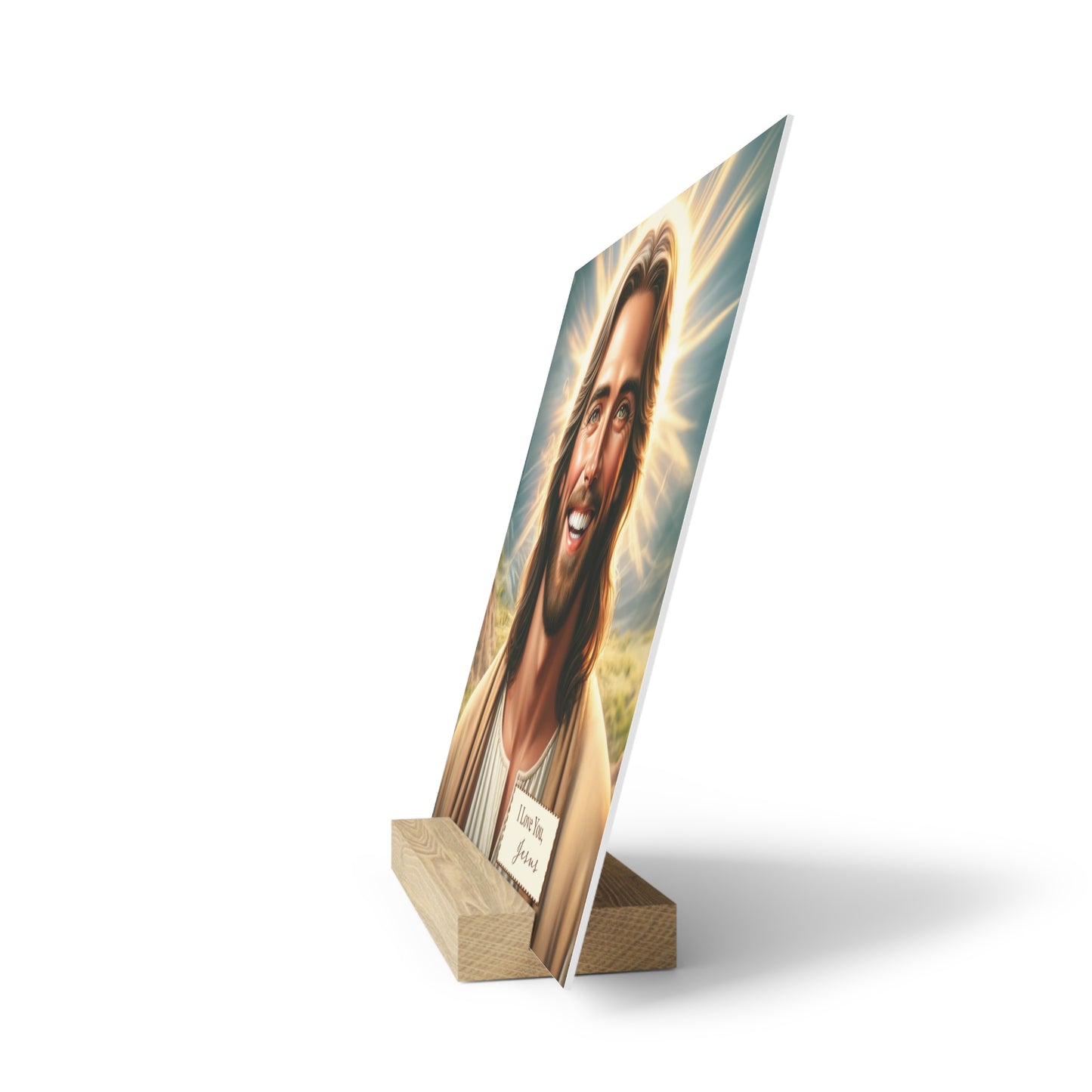 Sacred Elegance - Jesus Loves You Gallery Board with Stand