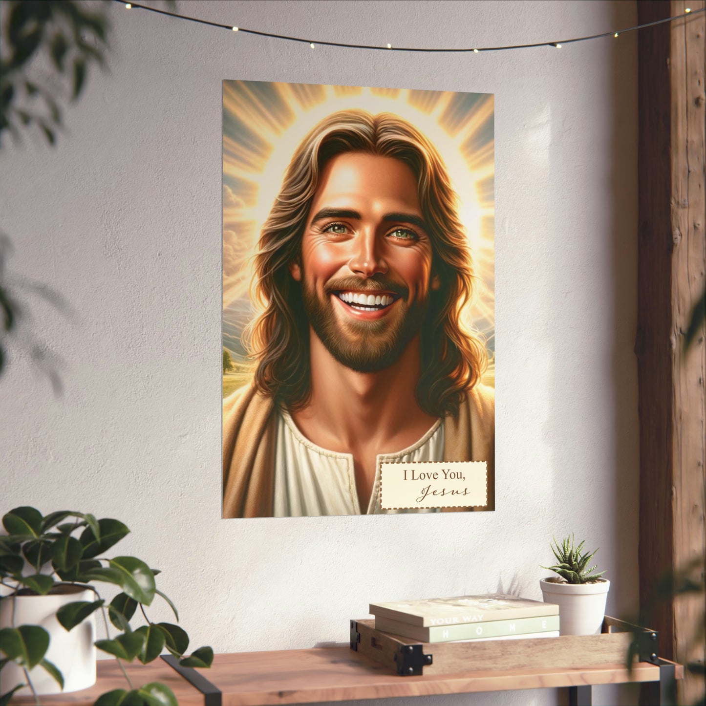 Religious Wall Art: 'Jesus Loves You' Matte Poster – Inspirational Christian Decor