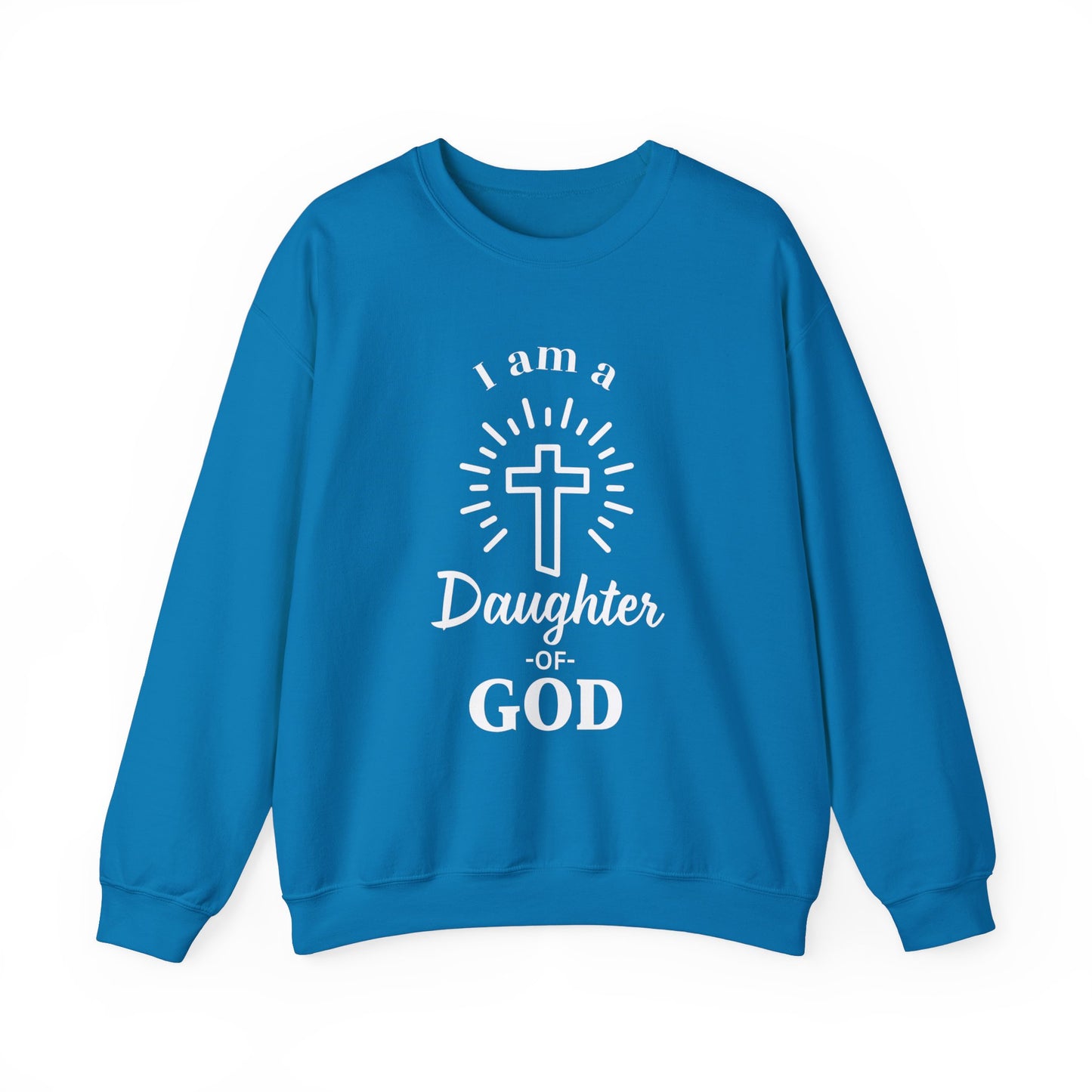 Daughter of God Crewneck Sweatshirt - Faith-Inspired Unisex Heavy Blend