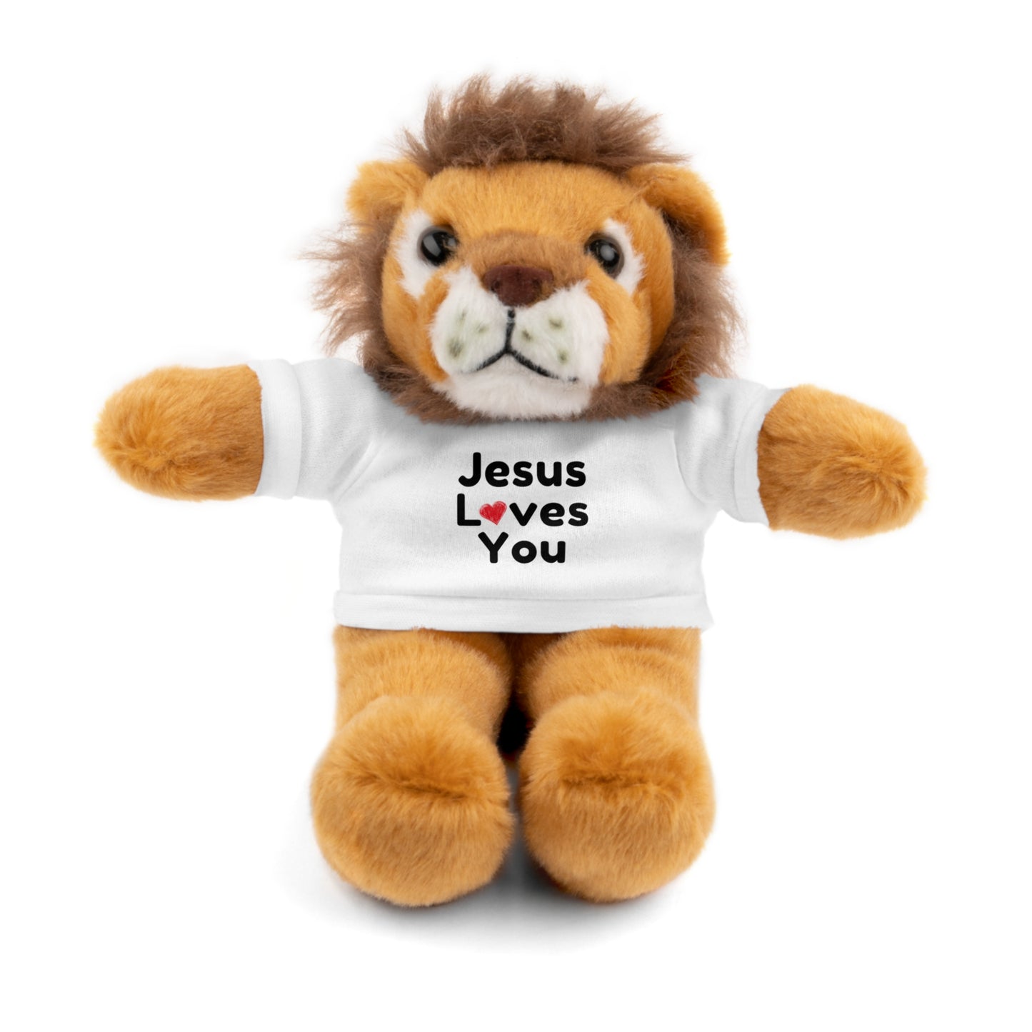 Jesus Loves You Plush Toy with Tee - Faith-inspired Stuffed Animal Gift