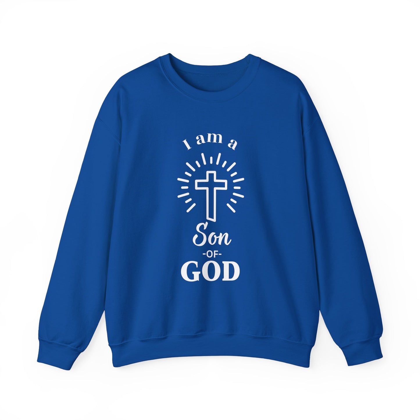 Unisex Christian Crewneck Sweatshirt - "I am a Son of God"