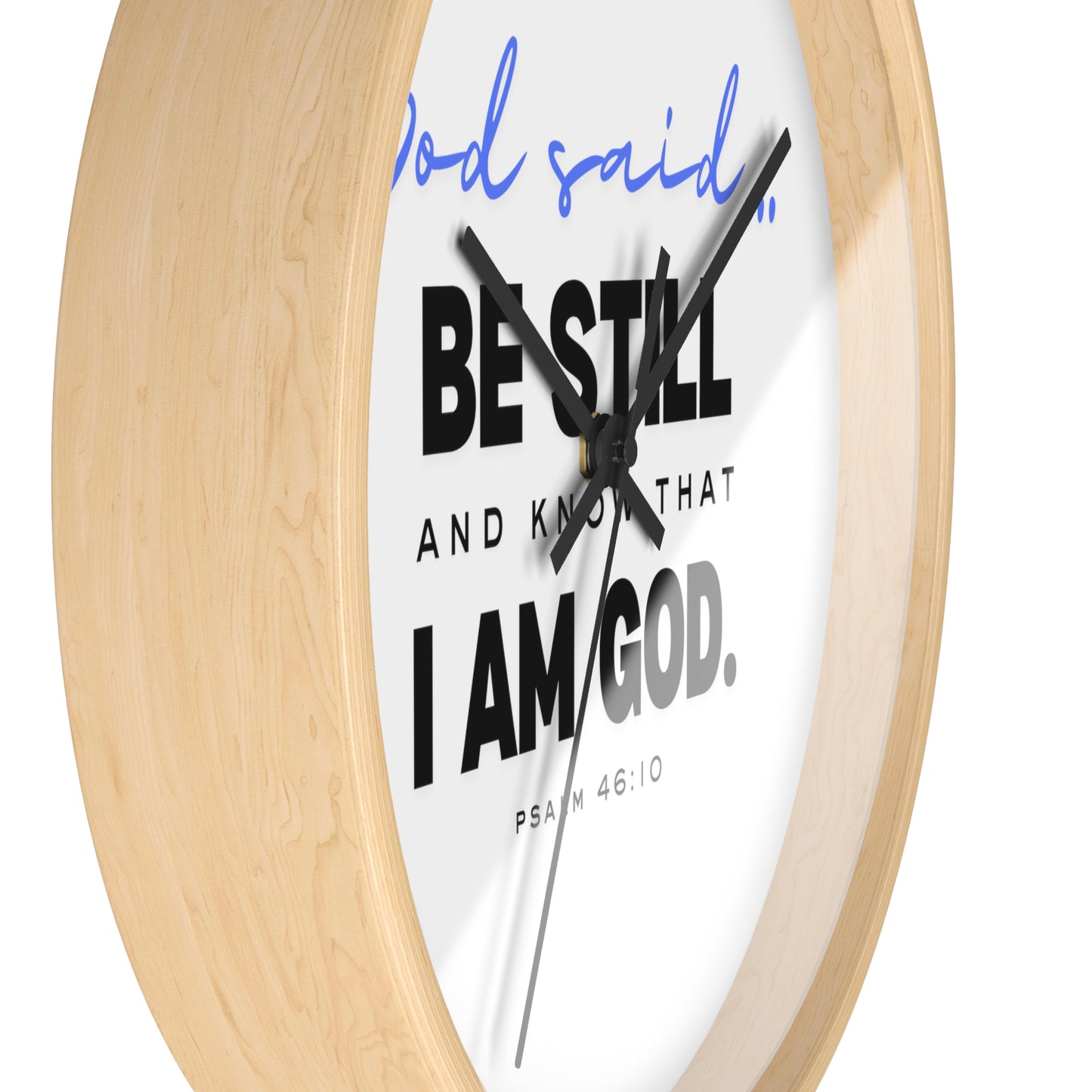 Be Still and Know Wall Clock | Christian Wall Clock for Home | Bible Verse Clock | Inspirational Religious Gift