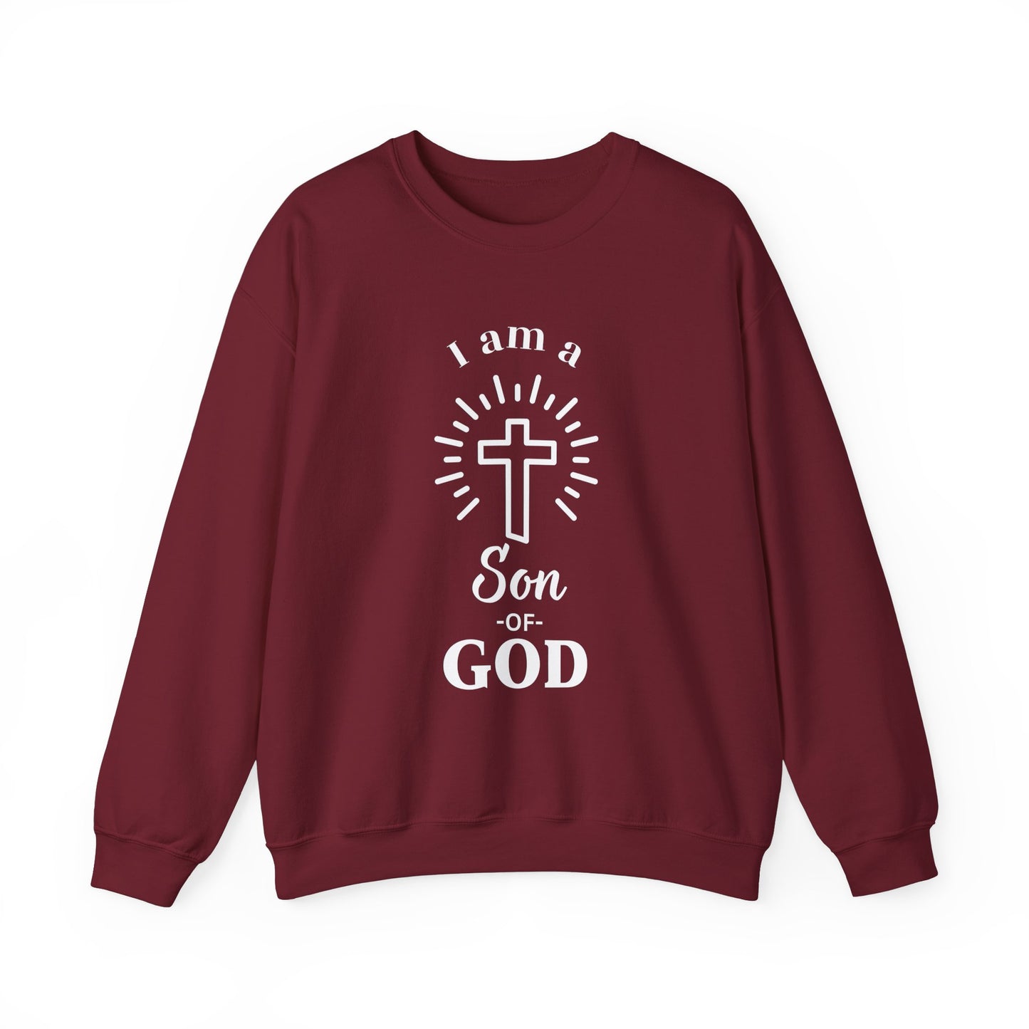 Unisex Christian Crewneck Sweatshirt - "I am a Son of God"
