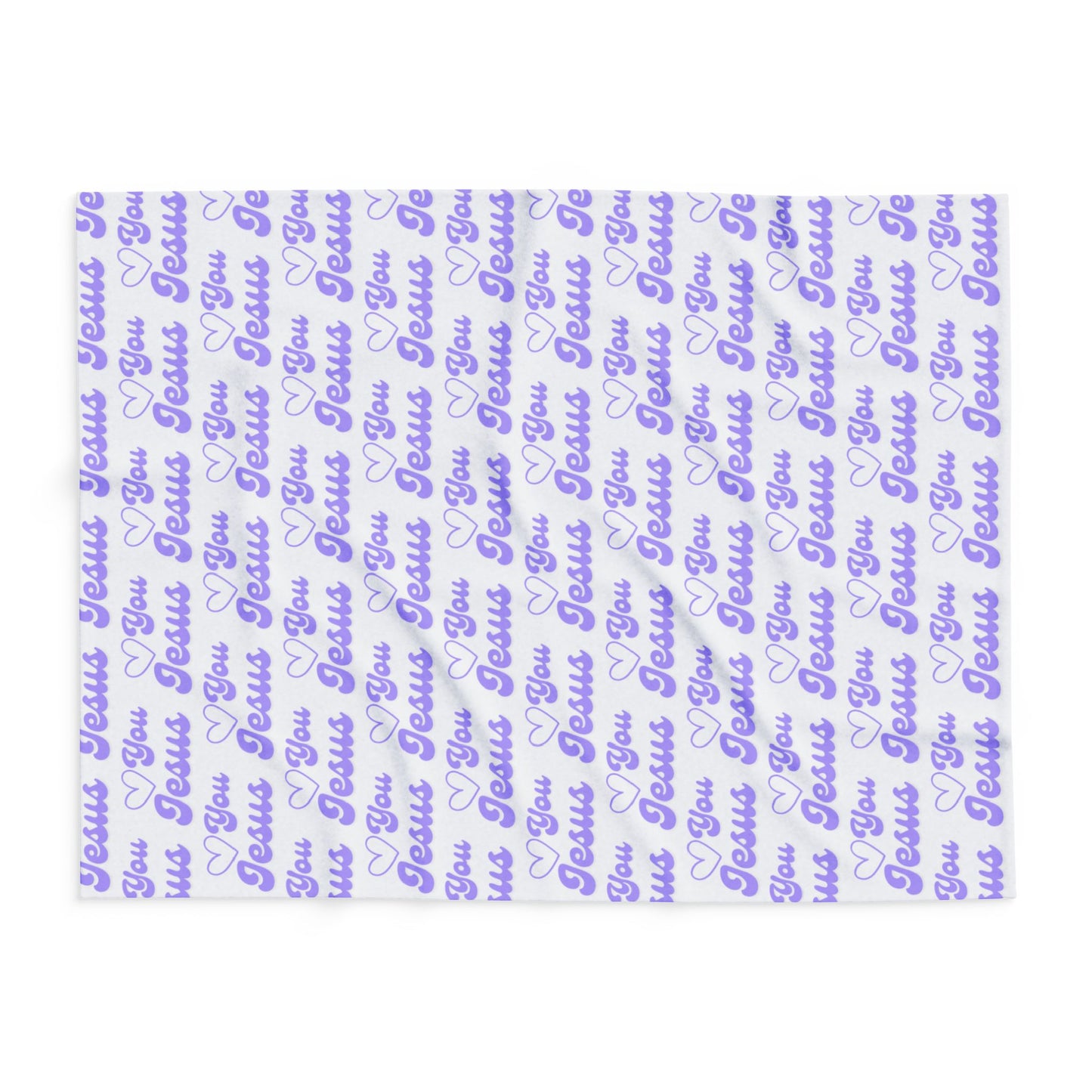 Faith & Comfort Combined – Cozy 'Love You Jesus' Fleece Blanket for Every Occasion