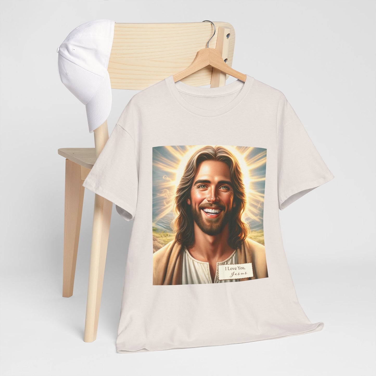Faith-Inspired Fashion - Jesus Loves You Unisex Heavy Cotton Tee